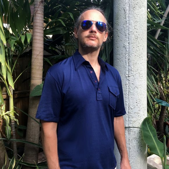 Vtg Super Hipster Polo Cotton + Polyester in L - Picture 3 of 9